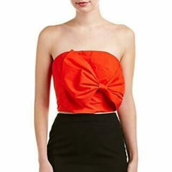Gianni Bini Womens Julia Strapless Bow Blouse - Picture 5 of 5